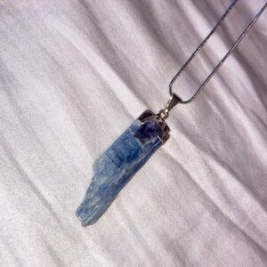 Blue kyanite chakra necklace
